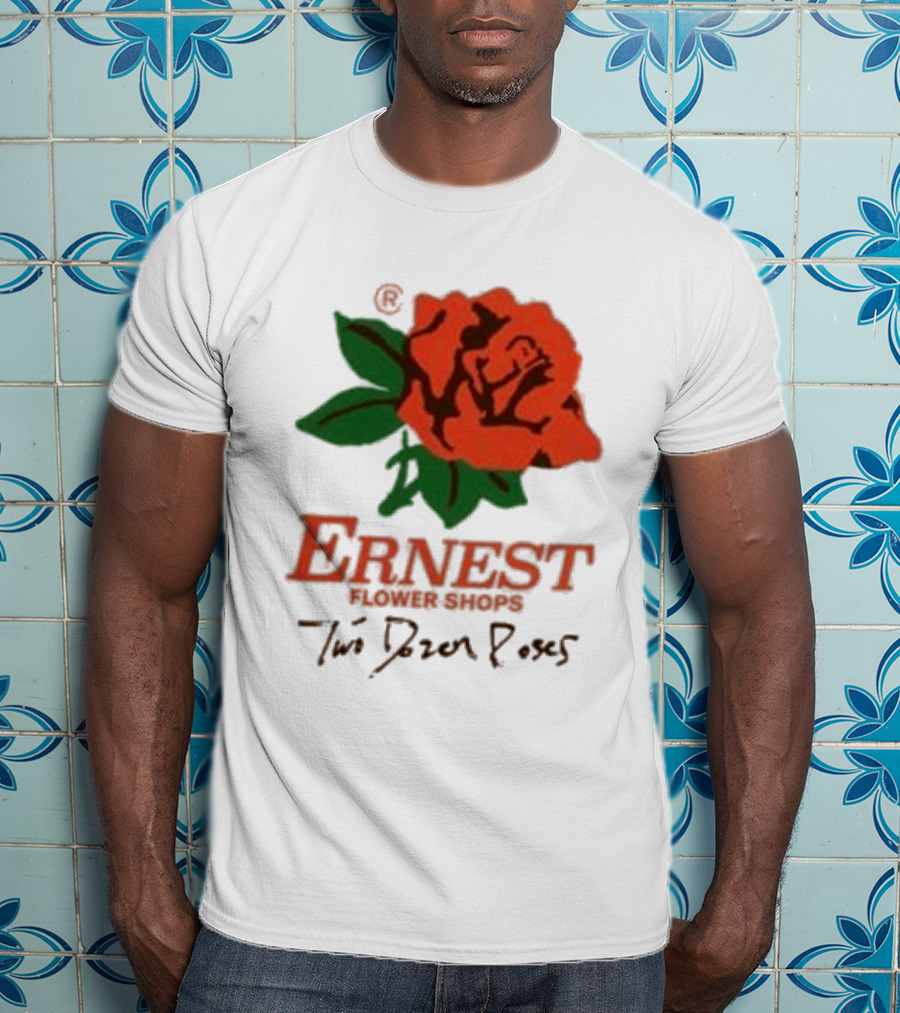 Ernest Flower Shops Two Dozen Roses Rose T-Shirt