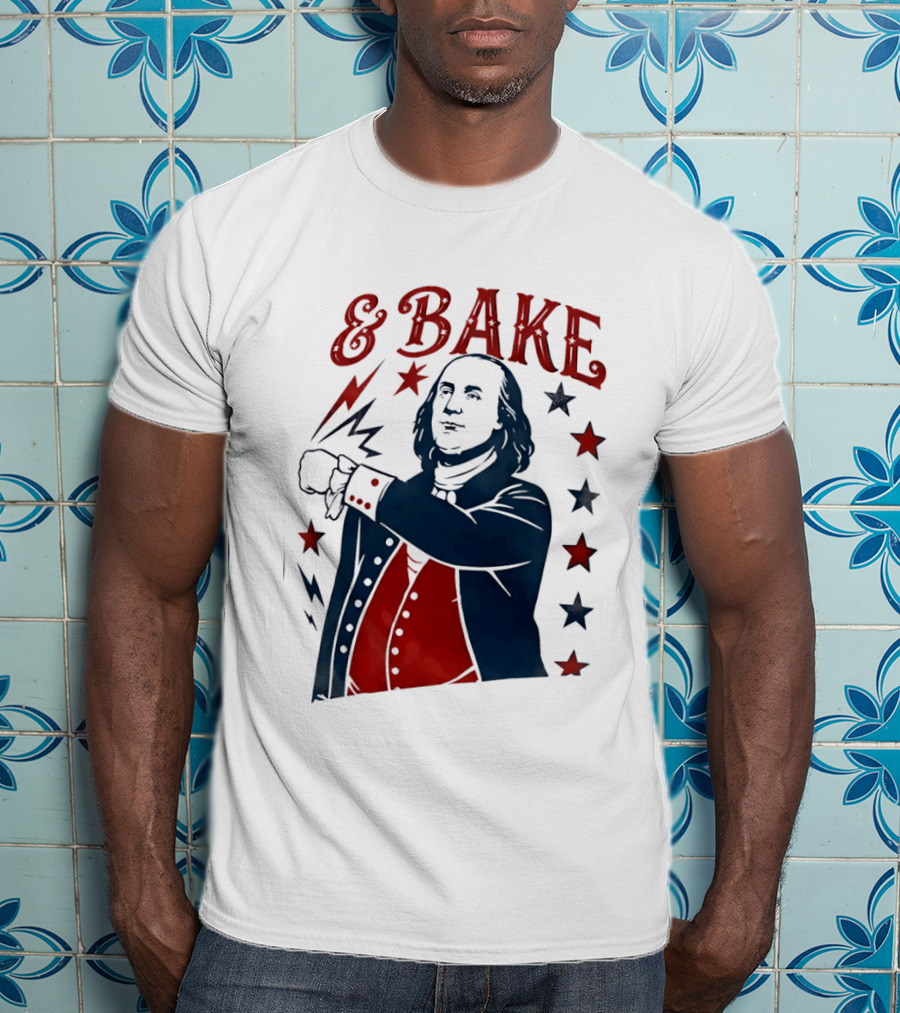 George Washington 4th Of July Bake American 250th Celebration T-Shirt
