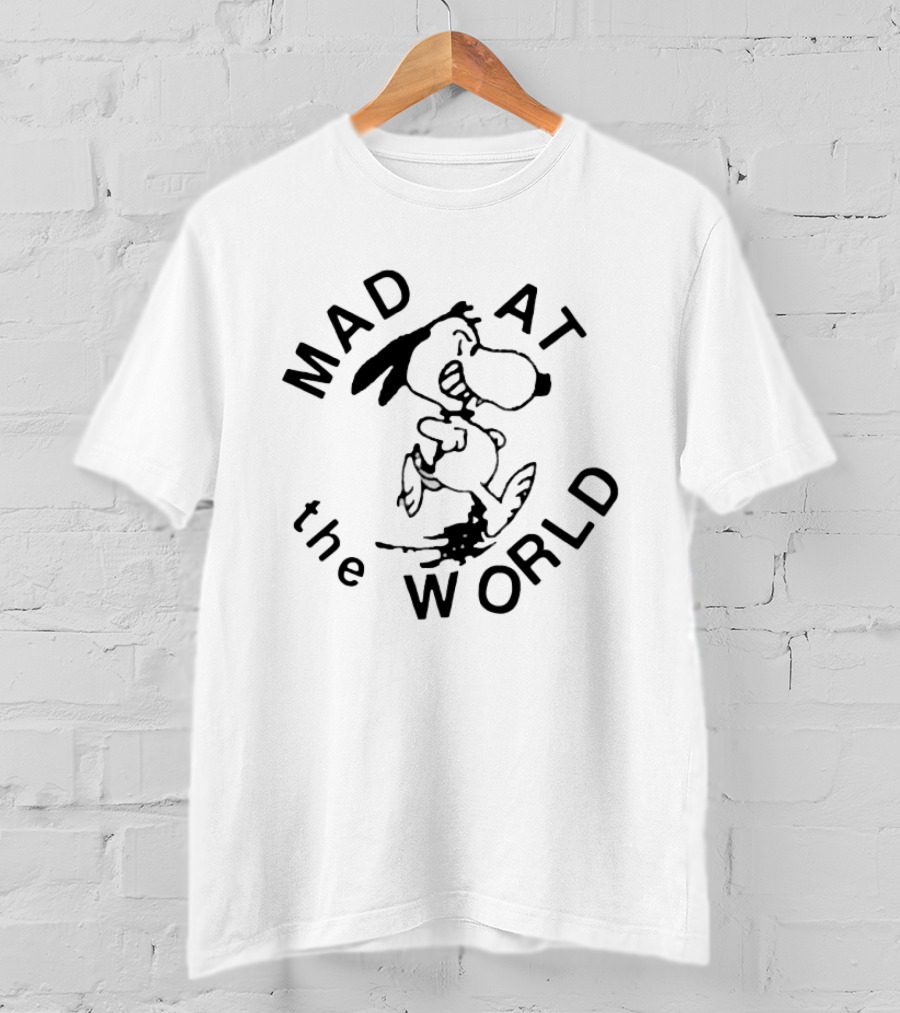 Snoopy Mad At The World Peanuts T-Shirt