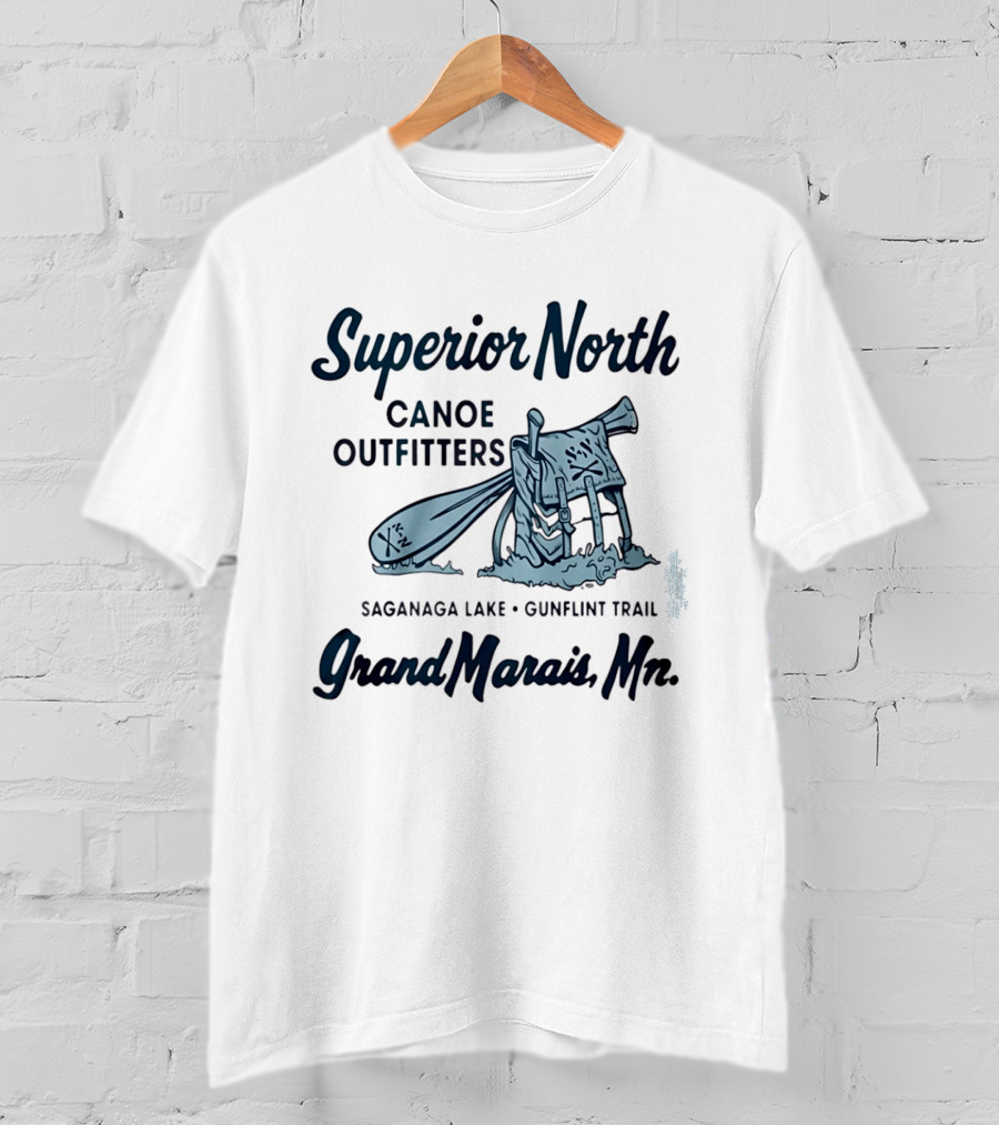 Superior North Canoe Outfitters Saganaa Lake Gunflint Trail Grand Marais Mn T-Shirt
