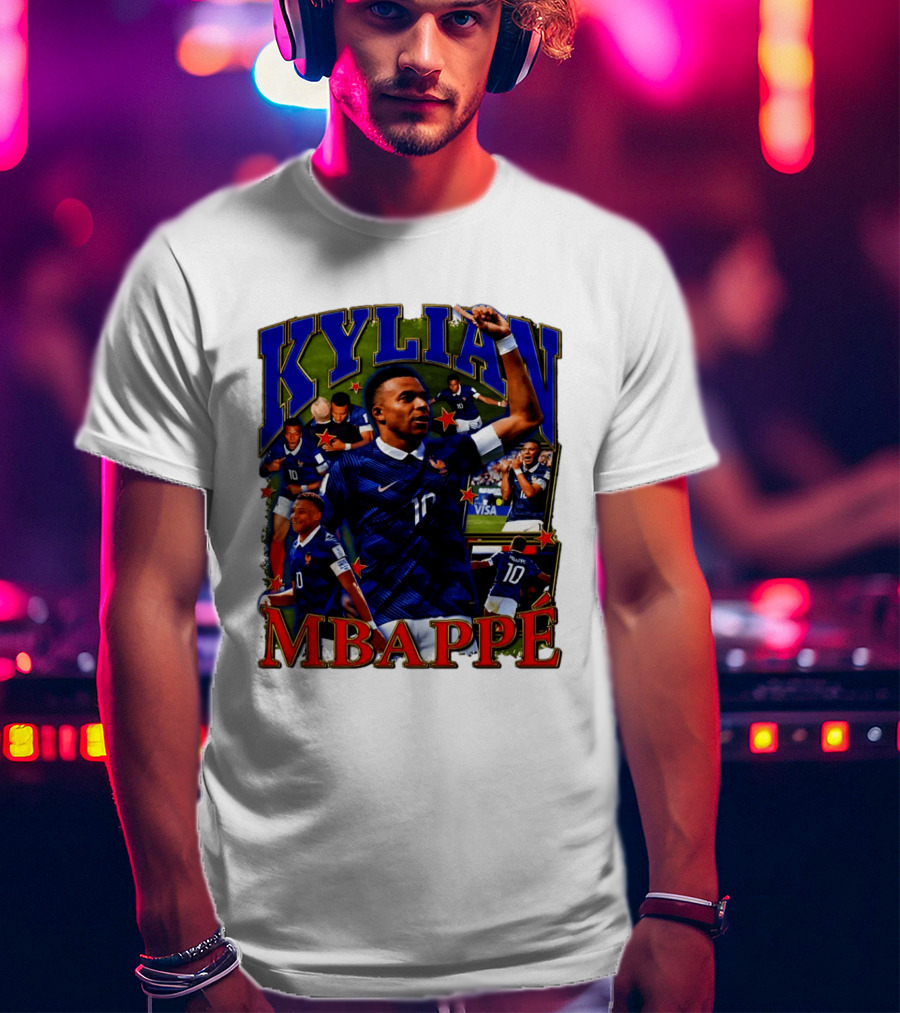 Kylian Mbappe France National Team Star Player Highlights Number 10 T-Shirt