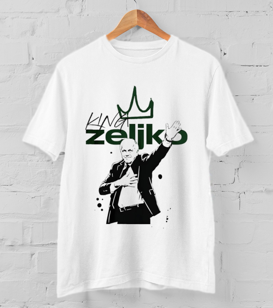 King Zeljko Obradovic Legendary Coach Iconography T-Shirt
