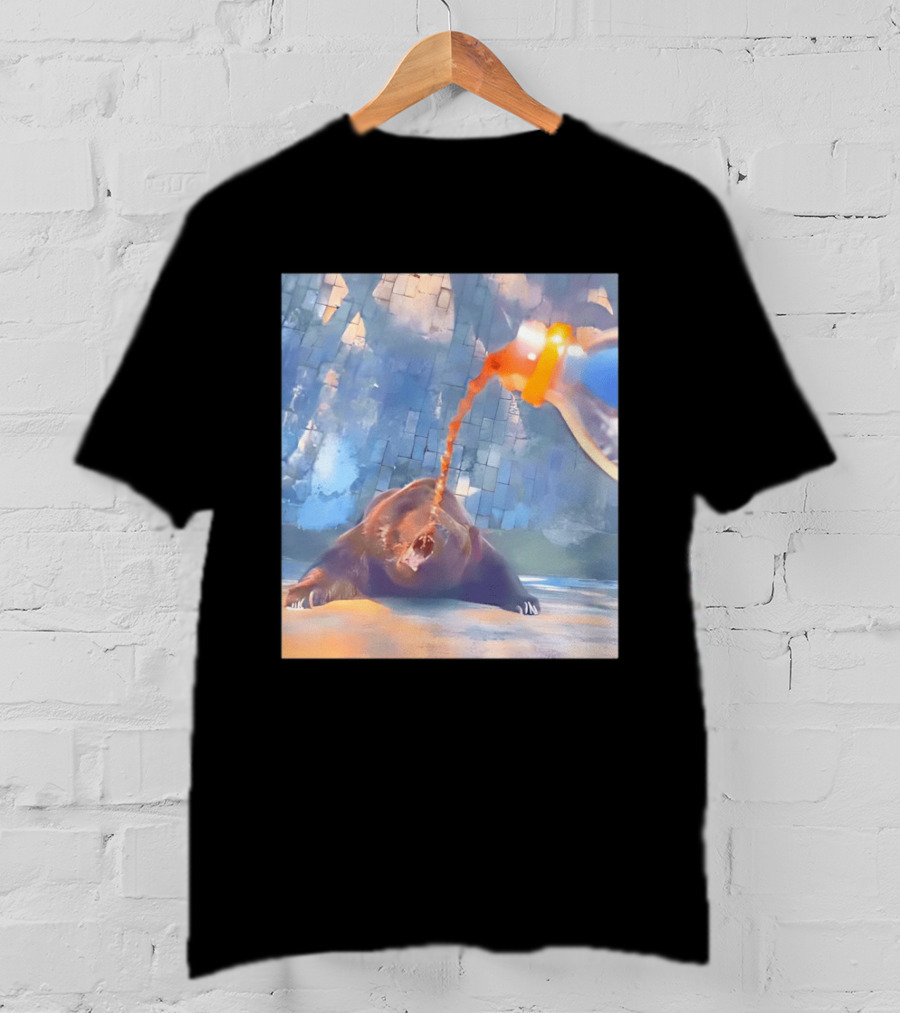 Bear Cola Bottle Wildlife Nature Animal Beverage Refreshment Zoo T-Shirt