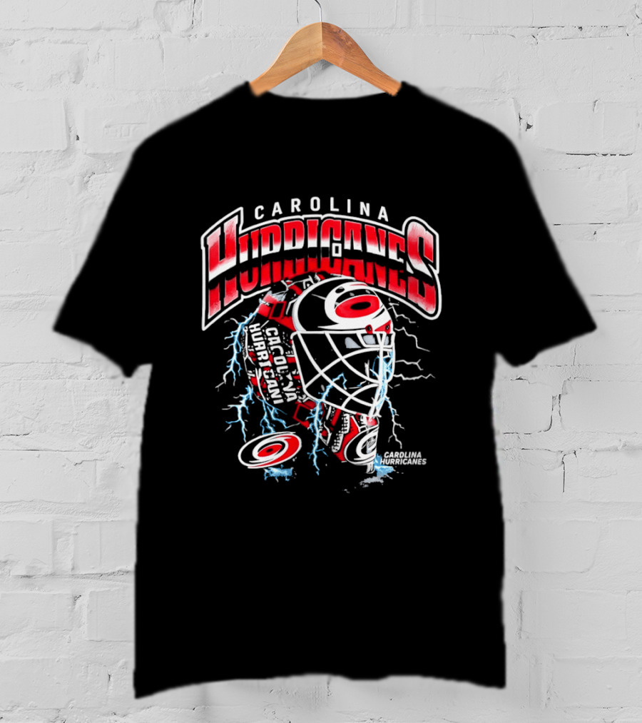 Carolina Hurricanes NHL Hockey Mask Lightning T-Shirt
