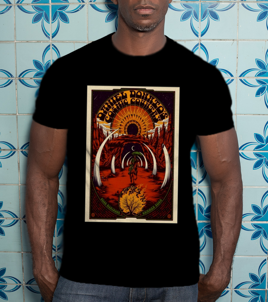 Daniel Donato's Cosmic Country 2026 Horizons Summer Tour Sunburst Desert Rider T-Shirt