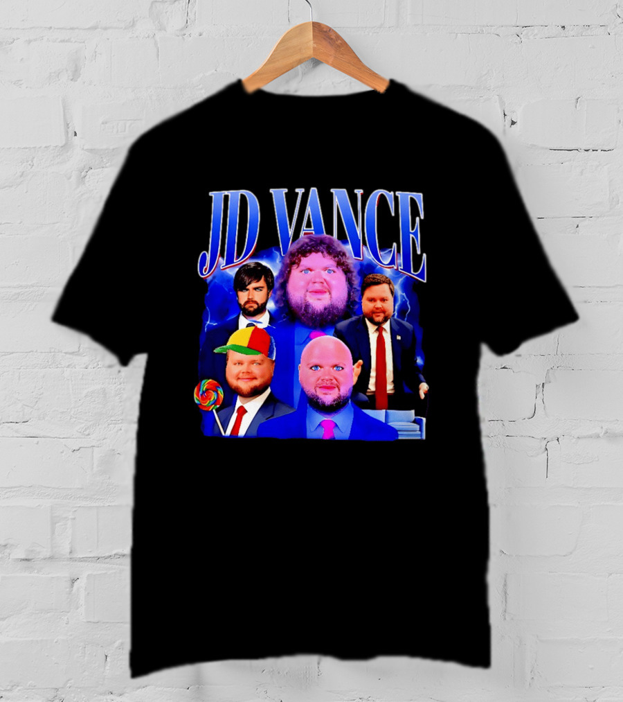 JD Vance Meme Collage Satire Politician Lollipop T-Shirt