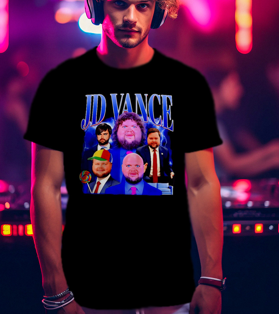 JD Vance Meme Collage Satire Politician Lollipop T-Shirt