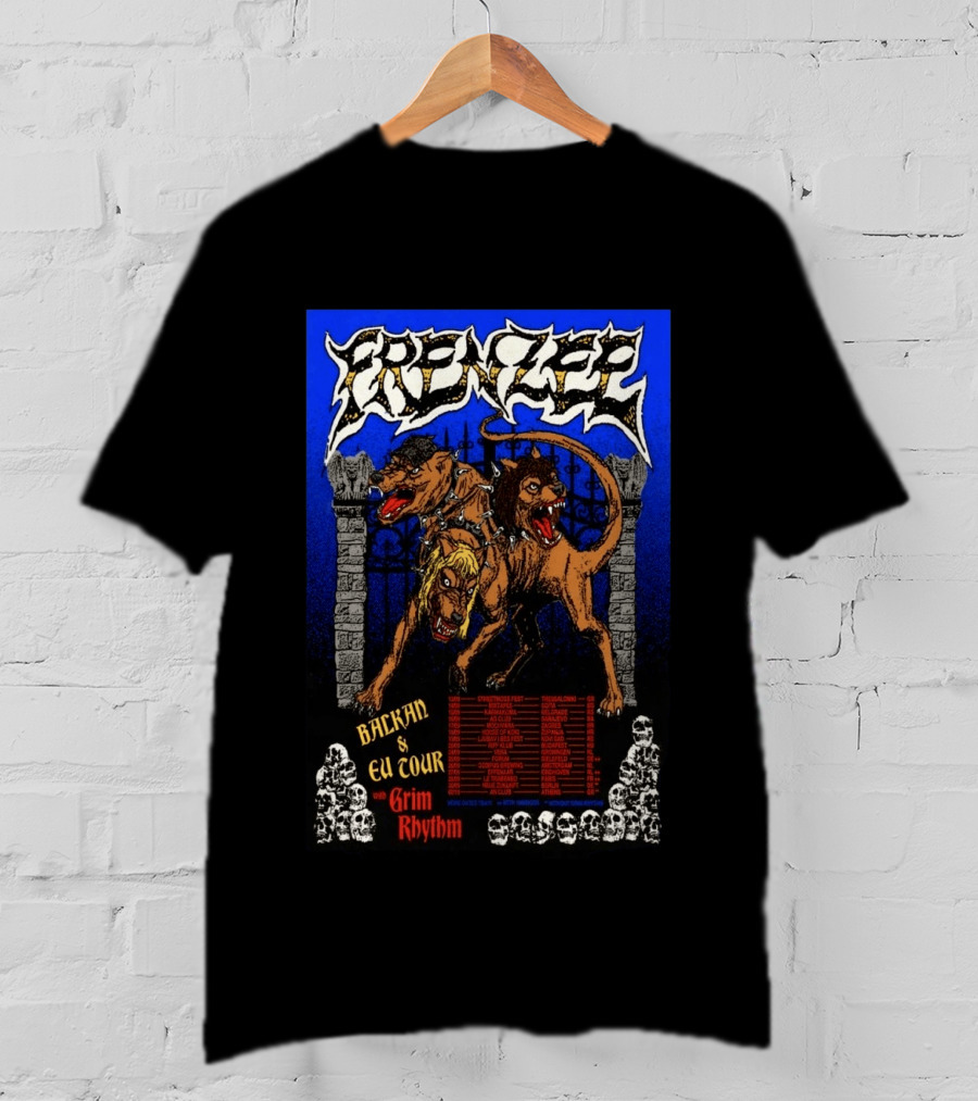 Frenzee Balkan And EU Tour 2026 With Grim Rhythm T-Shirt