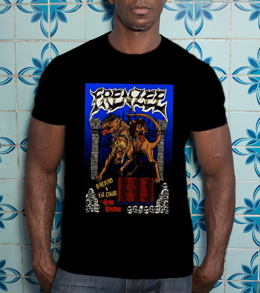 Frenzee Balkan And EU Tour 2026 With Grim Rhythm T-Shirt