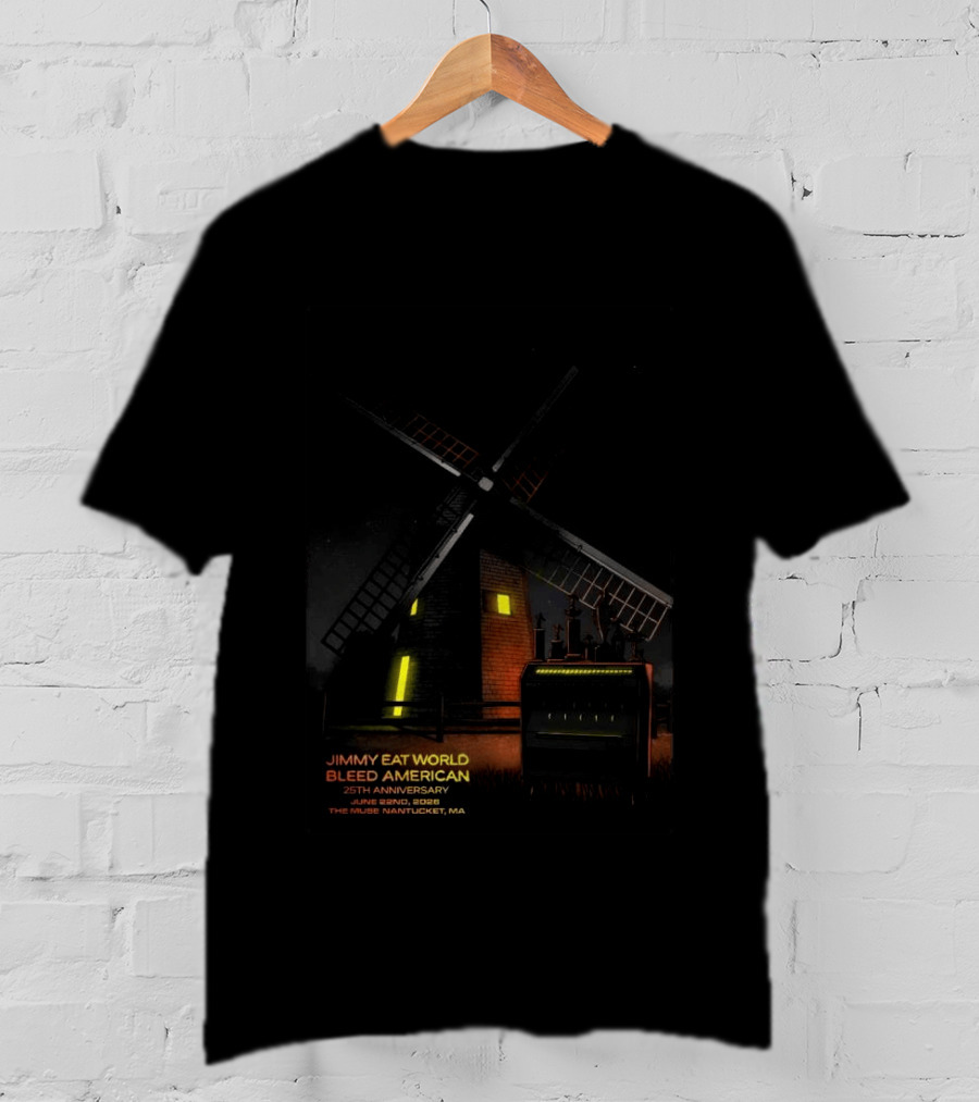 Jimmy Eat World Bleed American 25th Anniversary June 22 2026 The Muse Nantucket MA T-Shirt