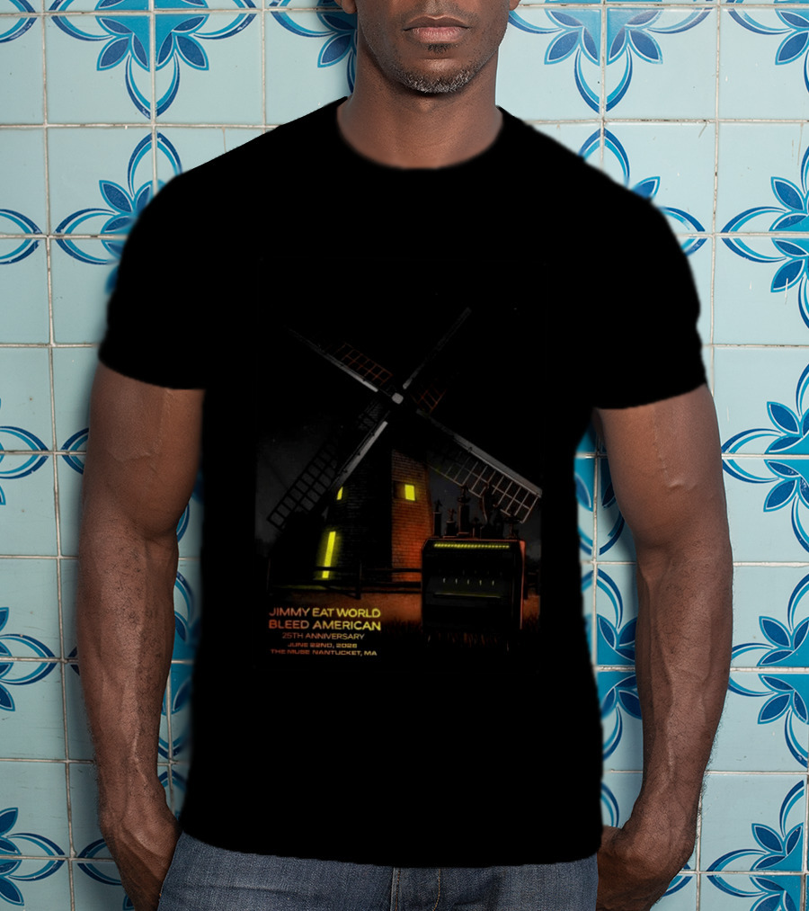Jimmy Eat World Bleed American 25th Anniversary June 22 2026 The Muse Nantucket MA T-Shirt