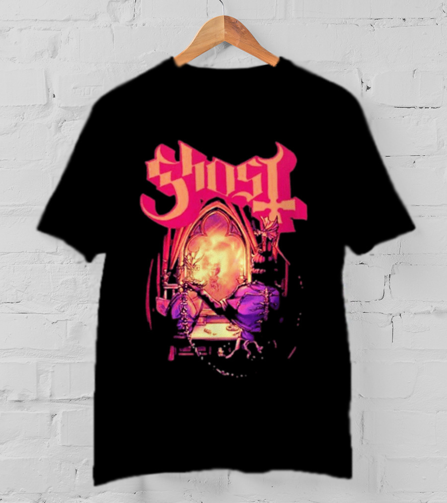 Ghost Band Summer 2026 Exclusive Dressing Room Gothic Mirror T-Shirt