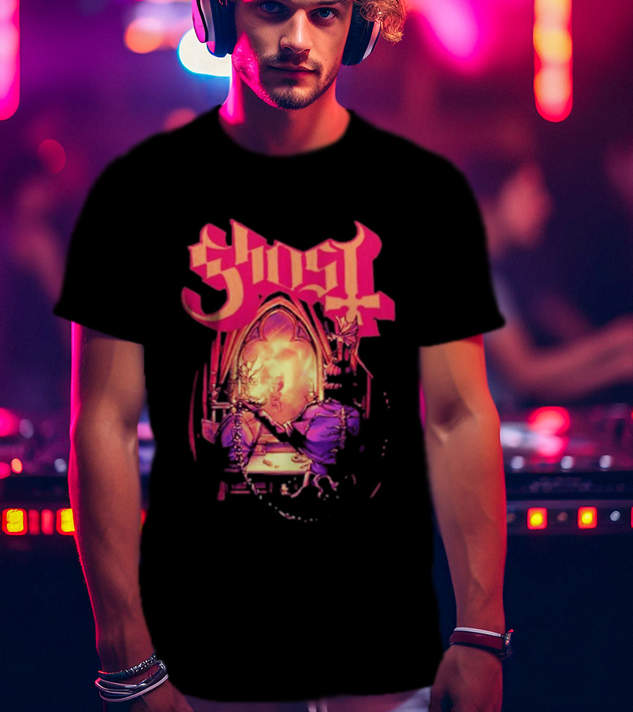 Ghost Band Summer 2026 Exclusive Dressing Room Gothic Mirror T-Shirt