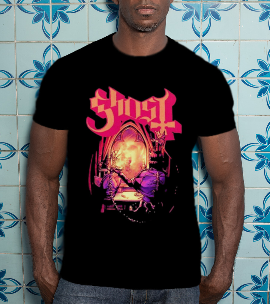 Ghost Band Summer 2026 Exclusive Dressing Room Gothic Mirror T-Shirt