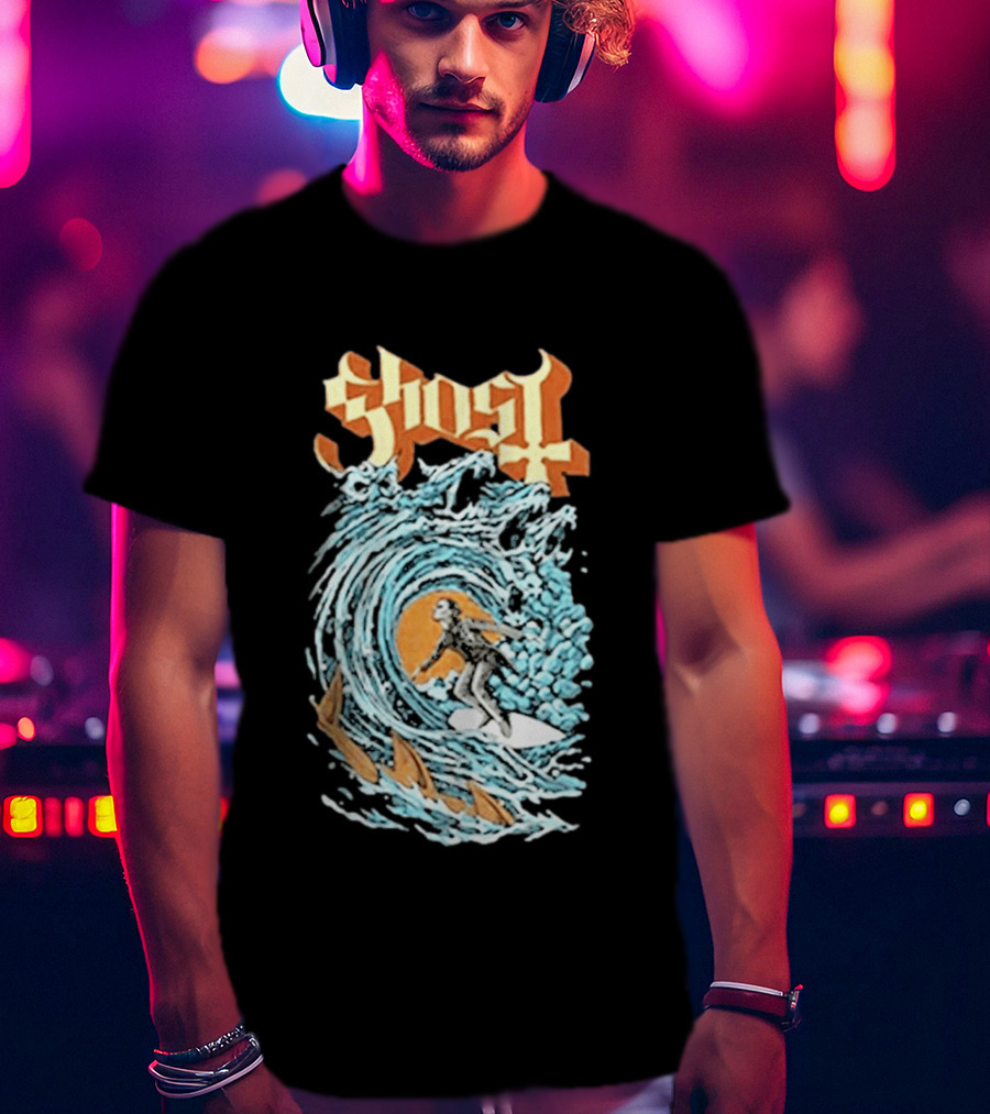 Ghost Band Summer 2026 Exclusive Papa Surf Muscle Wave T-Shirt
