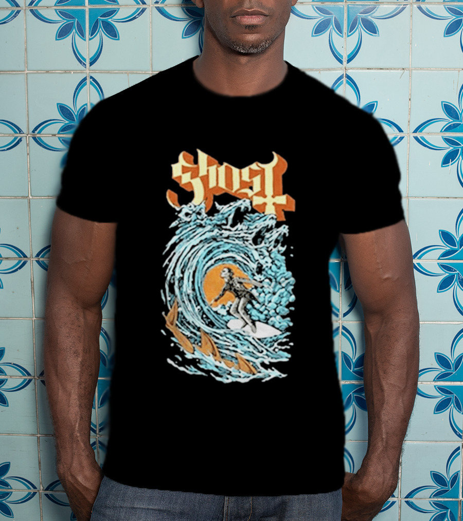 Ghost Band Summer 2026 Exclusive Papa Surf Muscle Wave T-Shirt
