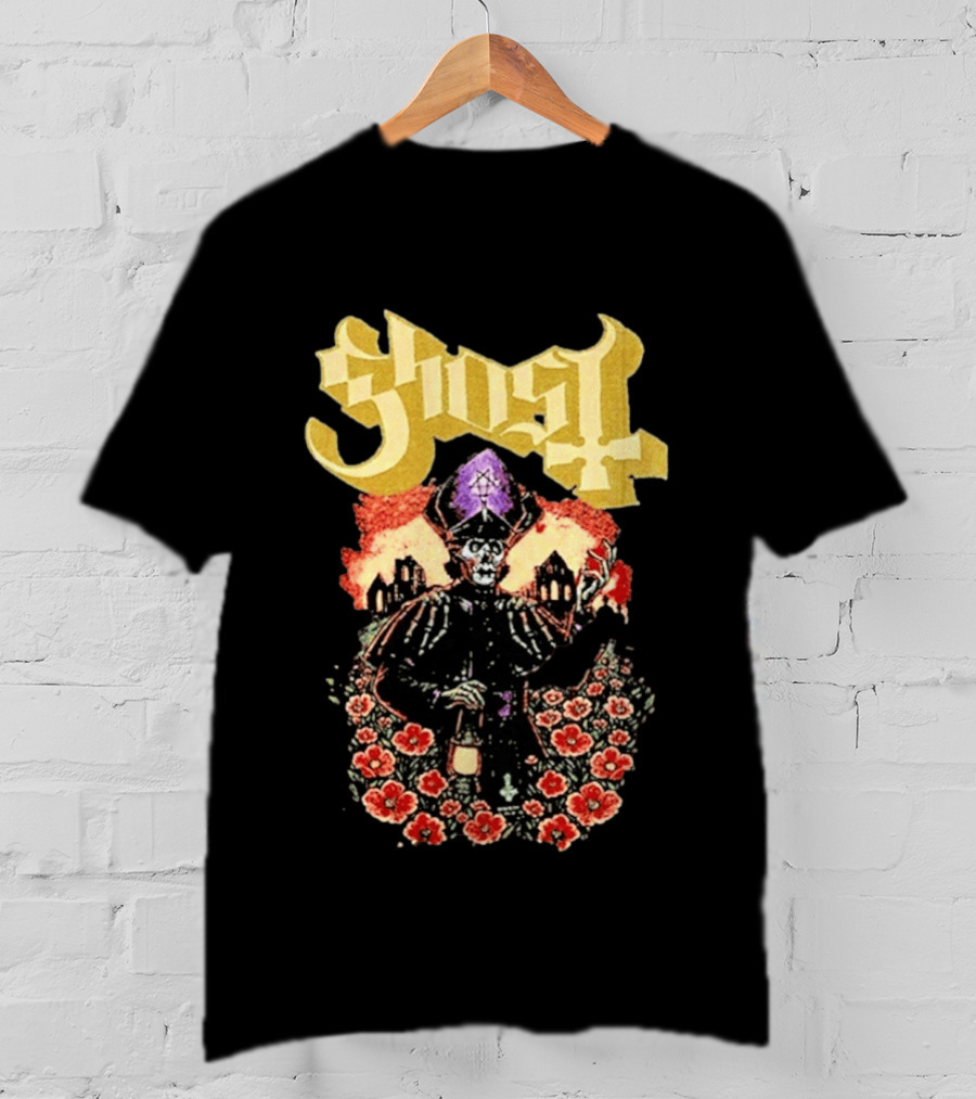 Ghost Band Summer 2026 Exclusive Peace Field Skeleton Priest And Floral T-Shirt