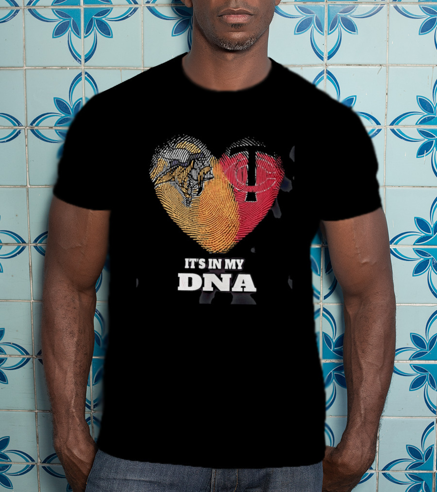 Minnesota Vikings Twins Heart It's In My DNA T-Shirt