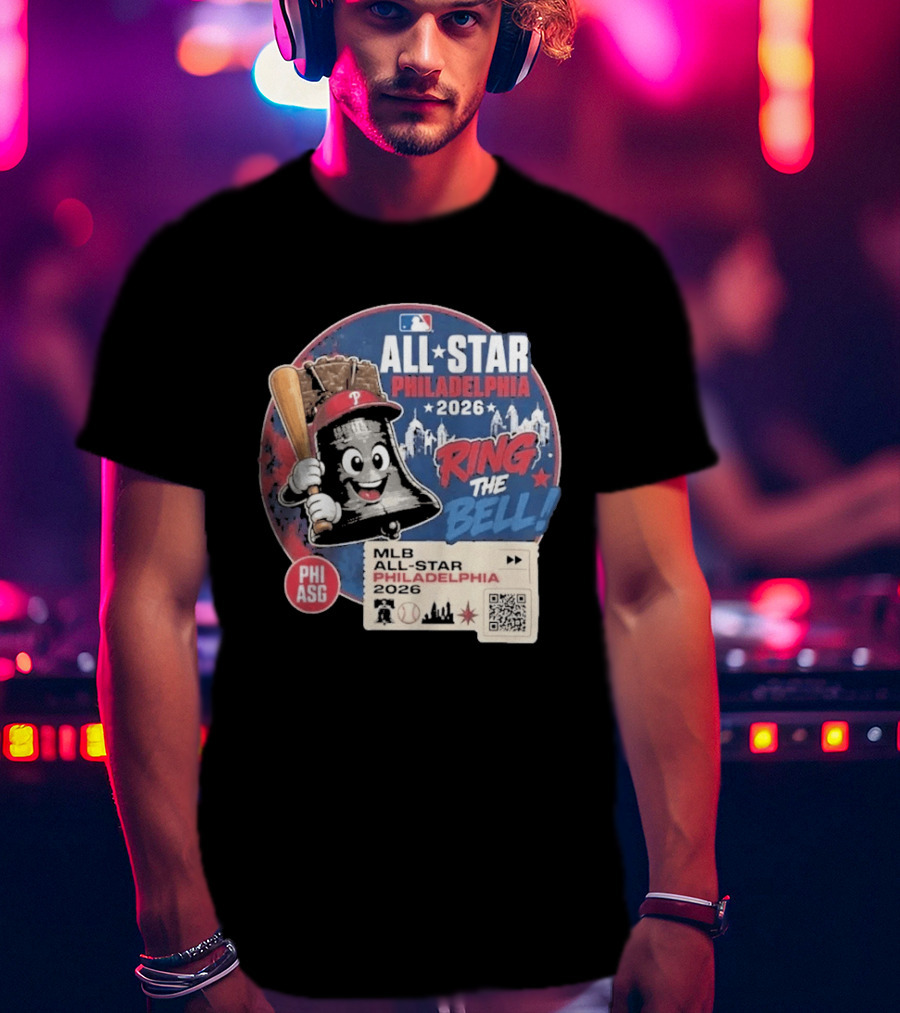 Philadelphia MLB All Star Game 2026 Ring The Bell Liberty Bell Baseball T-Shirt