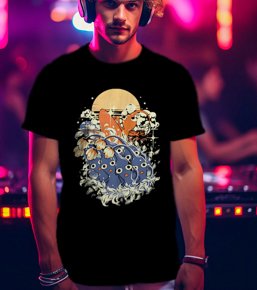 Surfing Pikmin Good Wave Sunset Retro Adventure T-Shirt