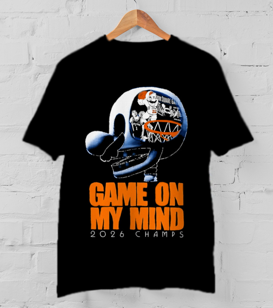 NY Knicks Mario Game On My Mind 2026 Champs T-Shirt