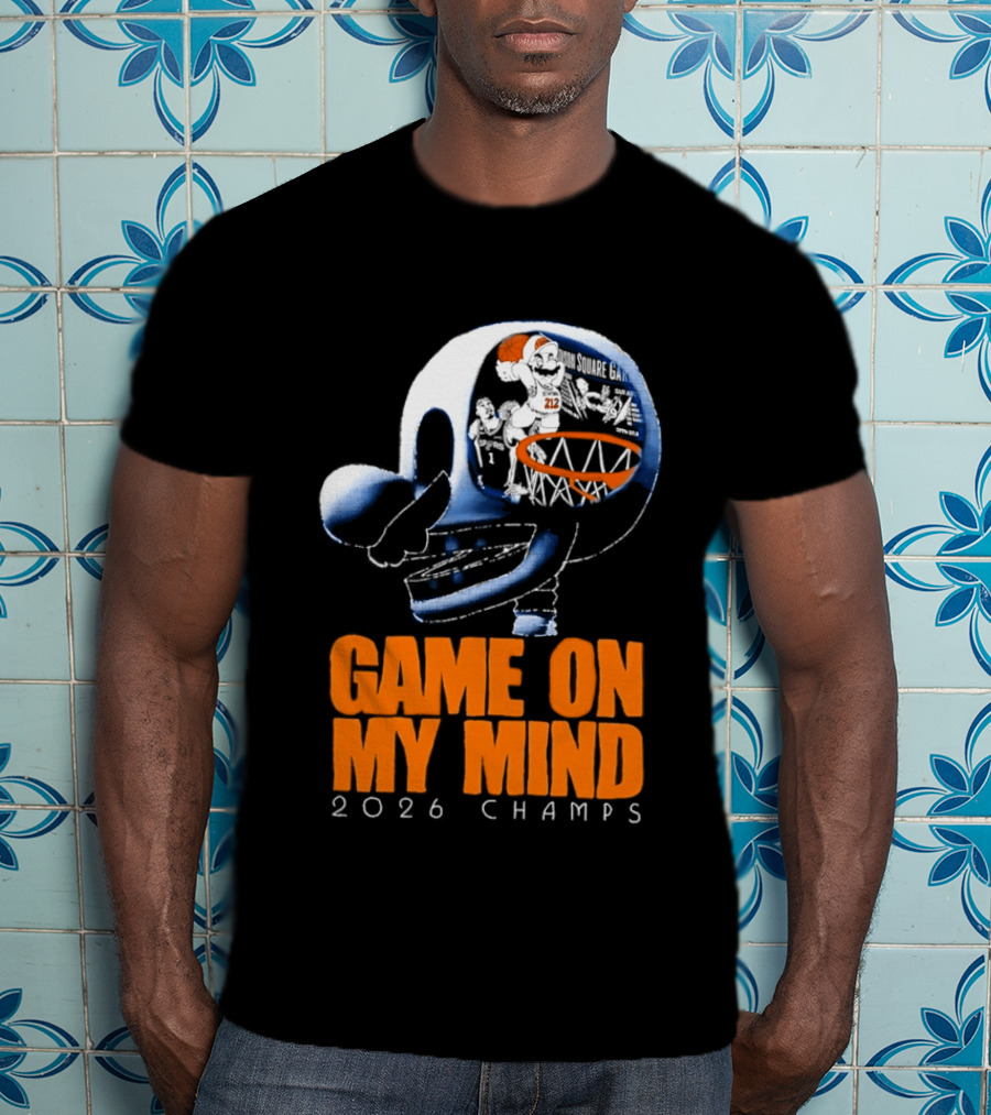 NY Knicks Mario Game On My Mind 2026 Champs T-Shirt