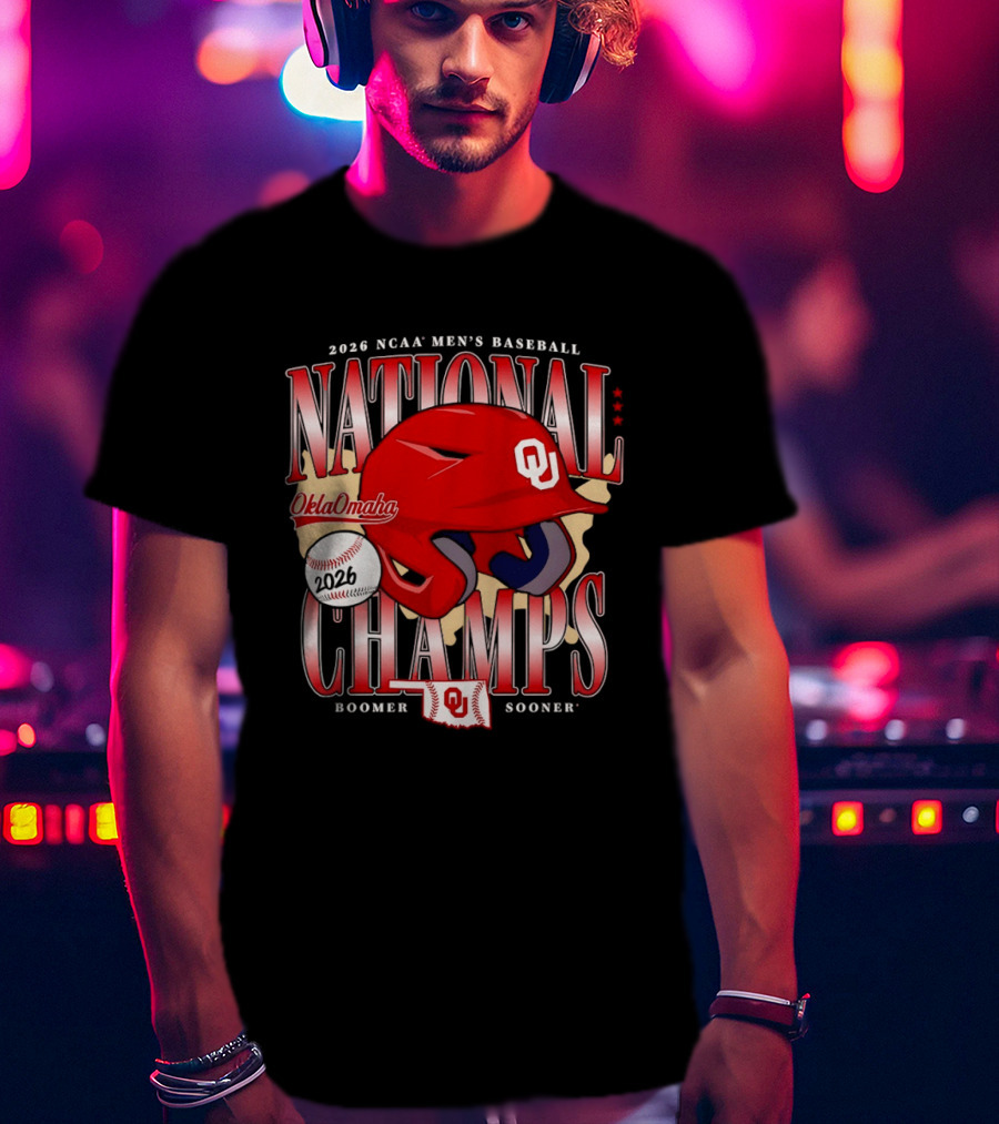 2026 NCAA Men's Baseball National Champs Oklahoma Sooners OklaOmaha Boomer T-Shirt