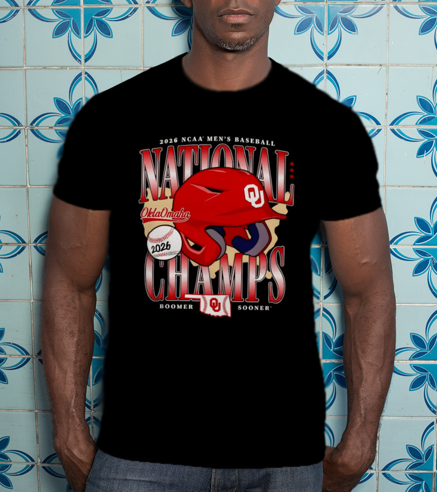 2026 NCAA Men's Baseball National Champs Oklahoma Sooners OklaOmaha Boomer T-Shirt