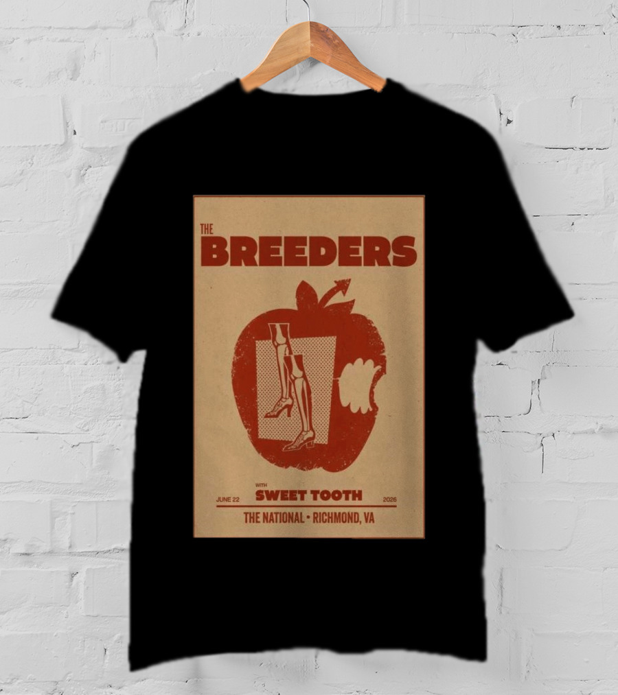 The Breeders Sweet Tooth June 22 2026 Richmond The National T-Shirt