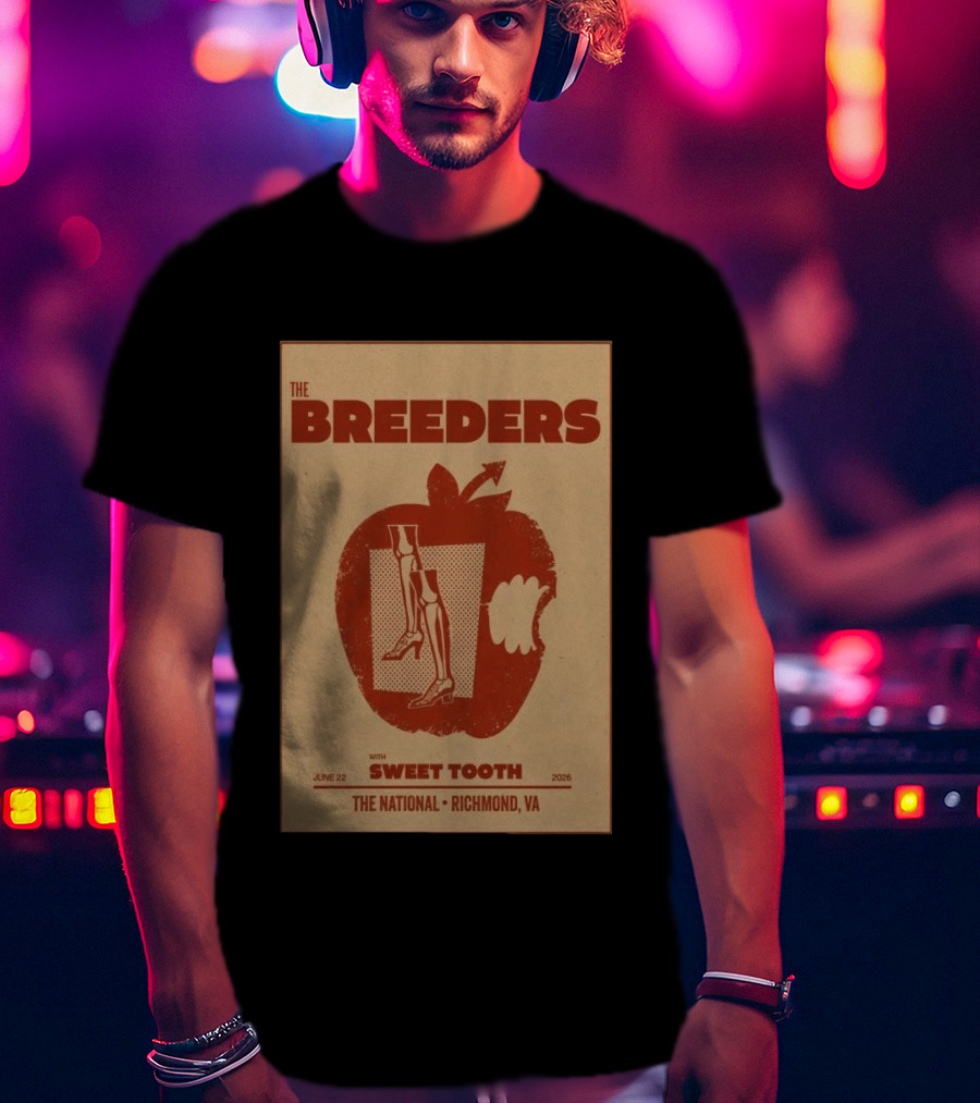 The Breeders Sweet Tooth June 22 2026 Richmond The National T-Shirt
