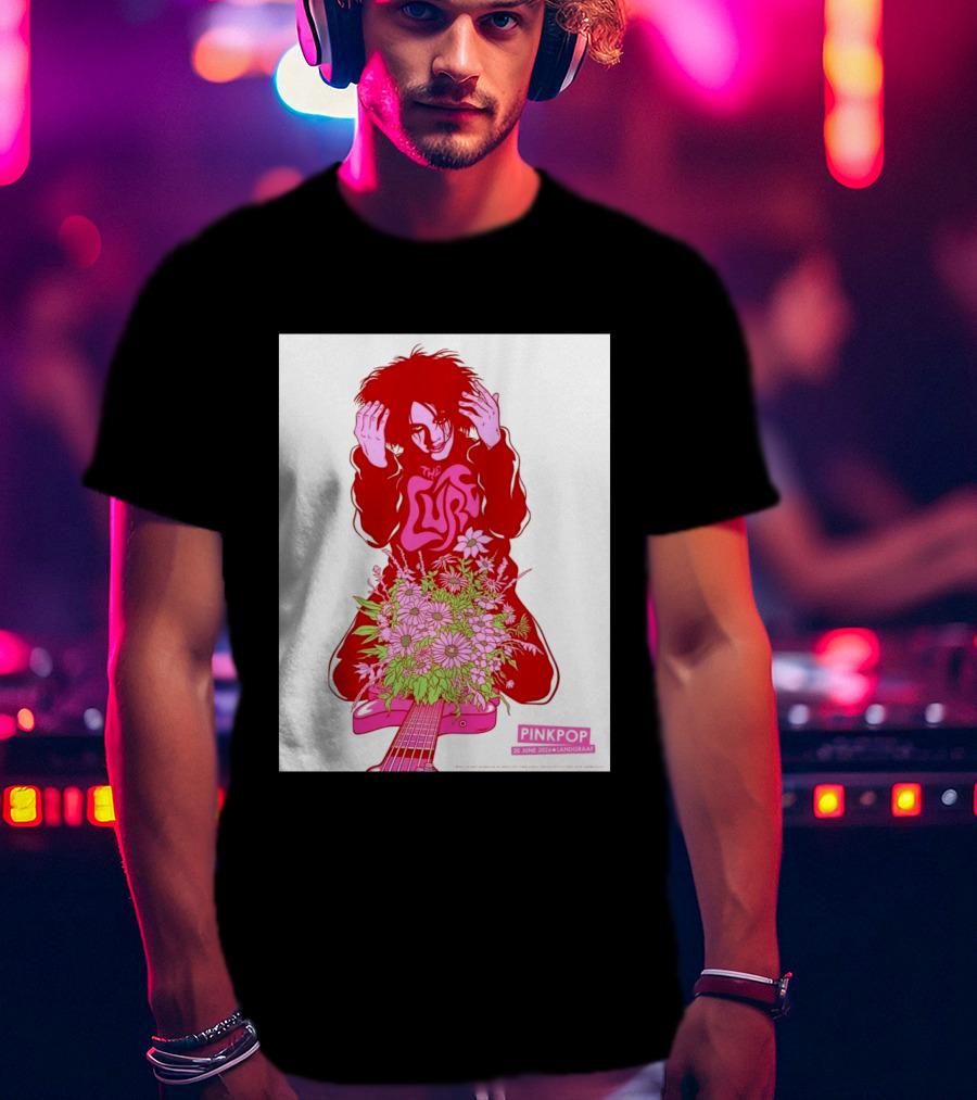 The Cure Pinkpop Festival Landgraaf Netherlands 20 June 2026 Exclusive Flowers And Guitar T-Shirt