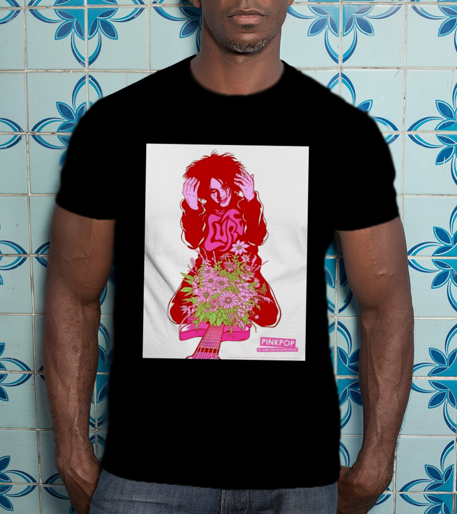 The Cure Pinkpop Festival Landgraaf Netherlands 20 June 2026 Exclusive Flowers And Guitar T-Shirt