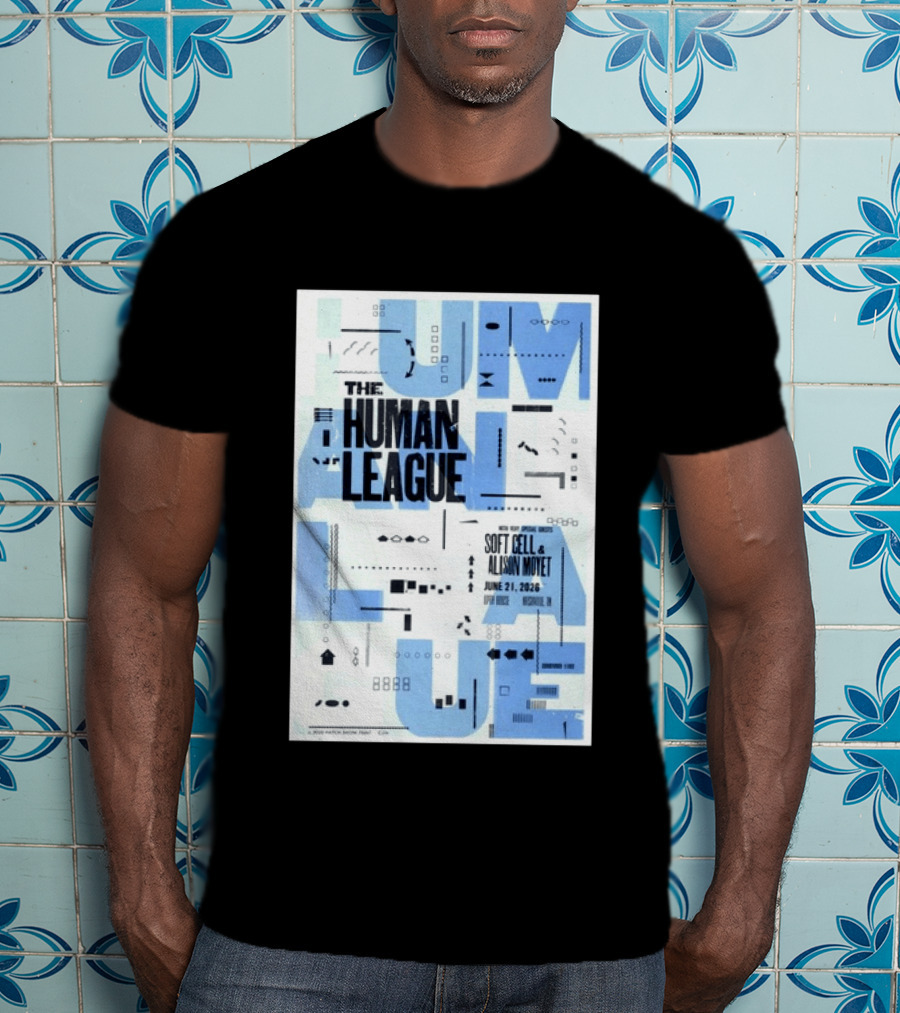 The Human League Soft Cell Alison Moyet June 21 2026 Nashville T-Shirt