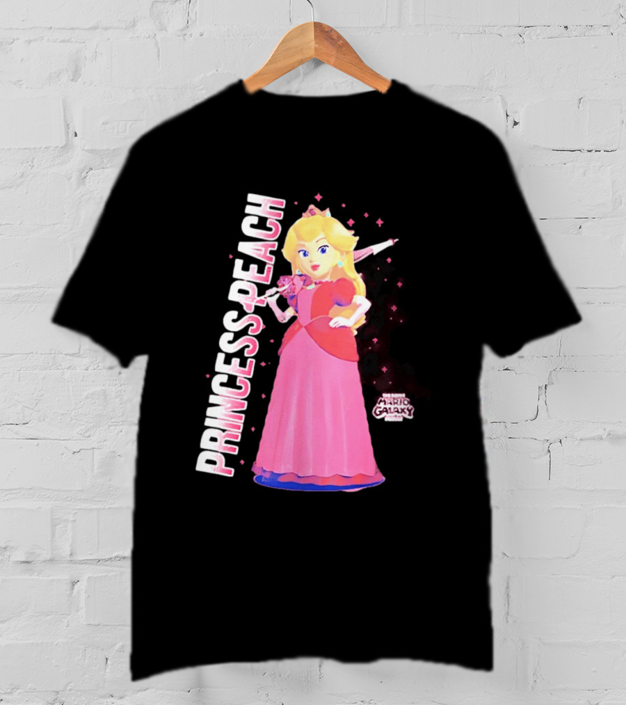Super Mario Galaxy Movie Princess Peach Colorful Adventure T-Shirt