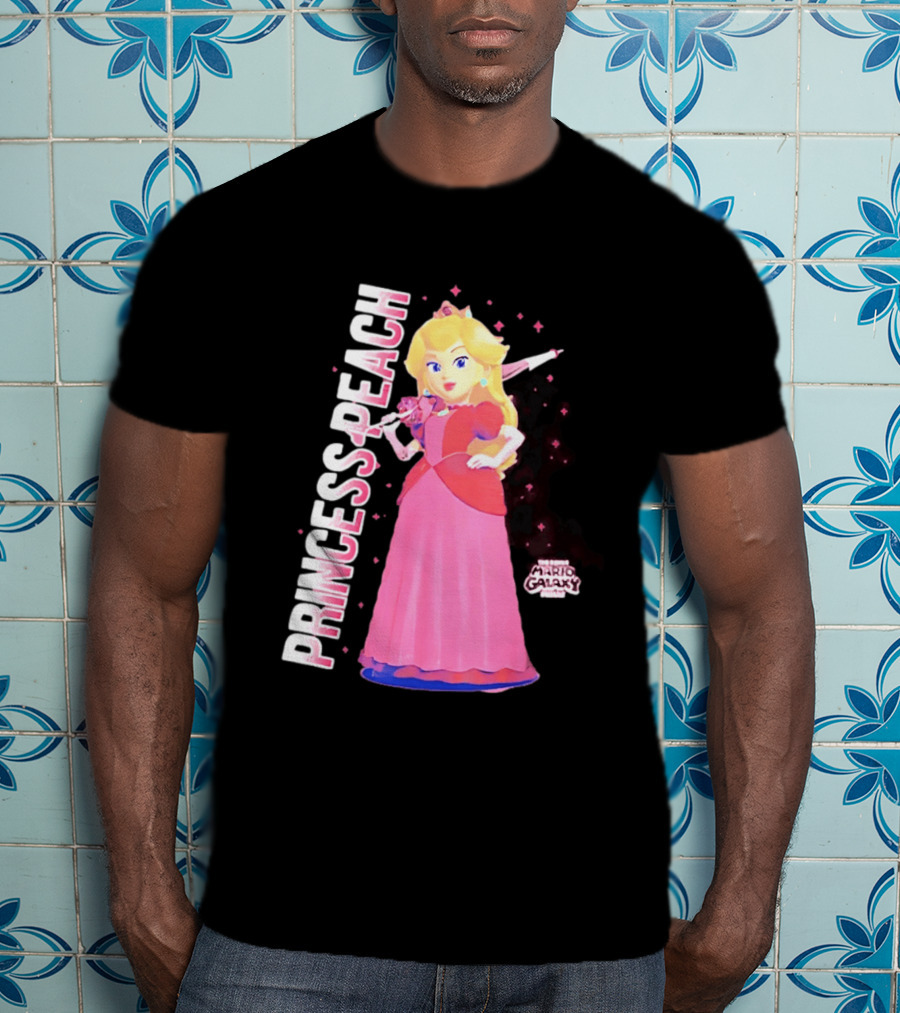 Super Mario Galaxy Movie Princess Peach Colorful Adventure T-Shirt