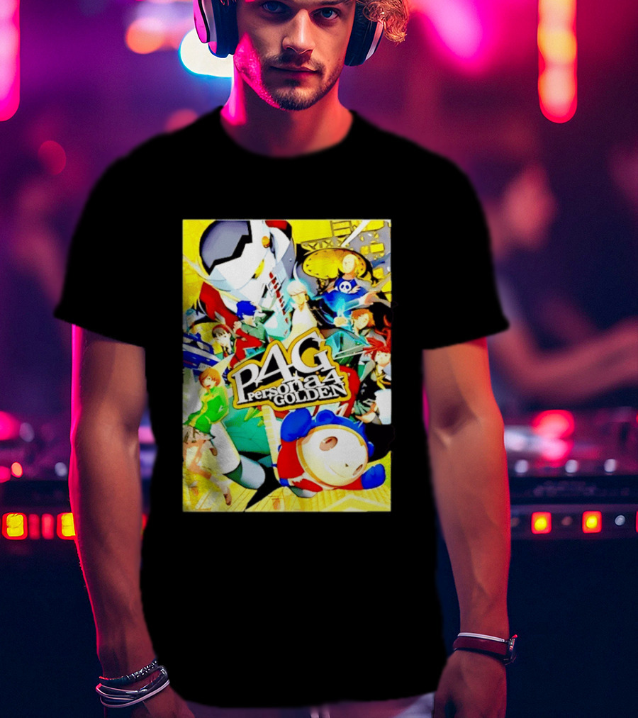 Persona 4 Golden P4G Main Cast Izanagi Teddie Kanji Naoto Chie Yosuke Yukiko Margaret T-Shirt