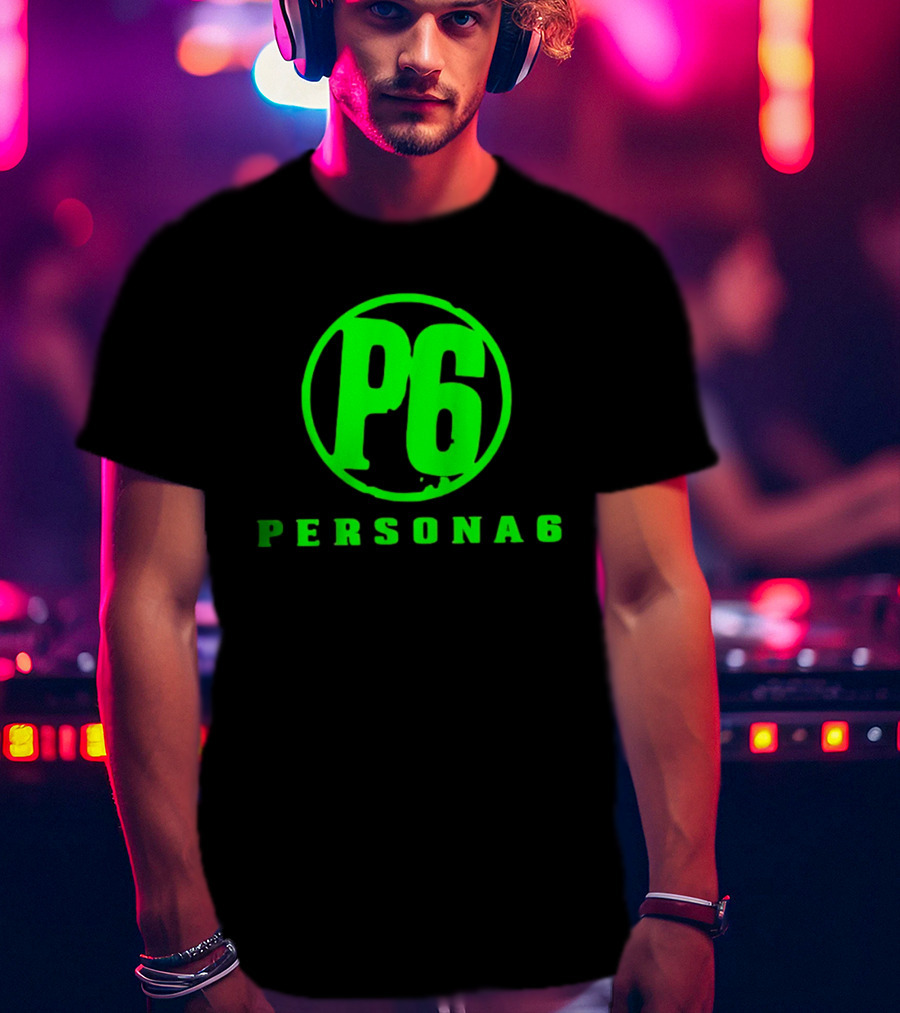 Persona 6 P6 Gaming Series Retro Green T-Shirt