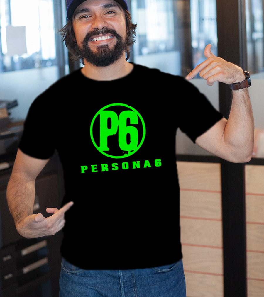 Persona 6 P6 Gaming Series Retro Green T-Shirt