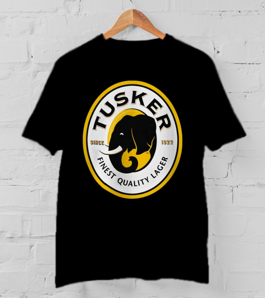 Tusker Elephant Finest Quality Lager Since 1922 T-Shirt