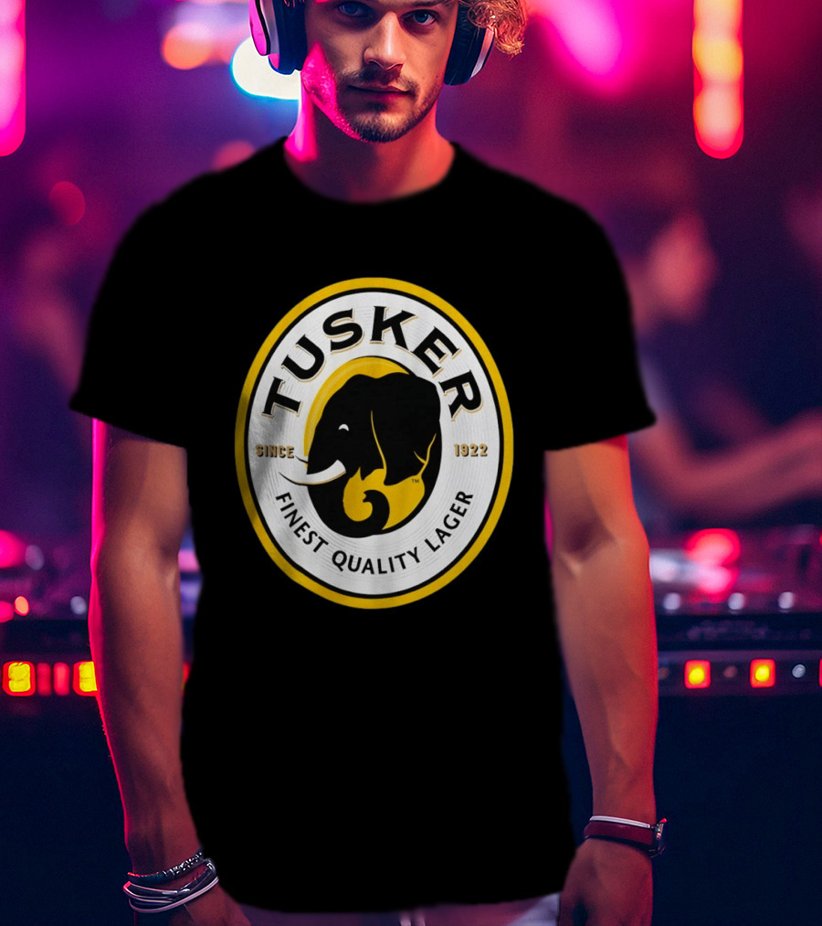 Tusker Elephant Finest Quality Lager Since 1922 T-Shirt