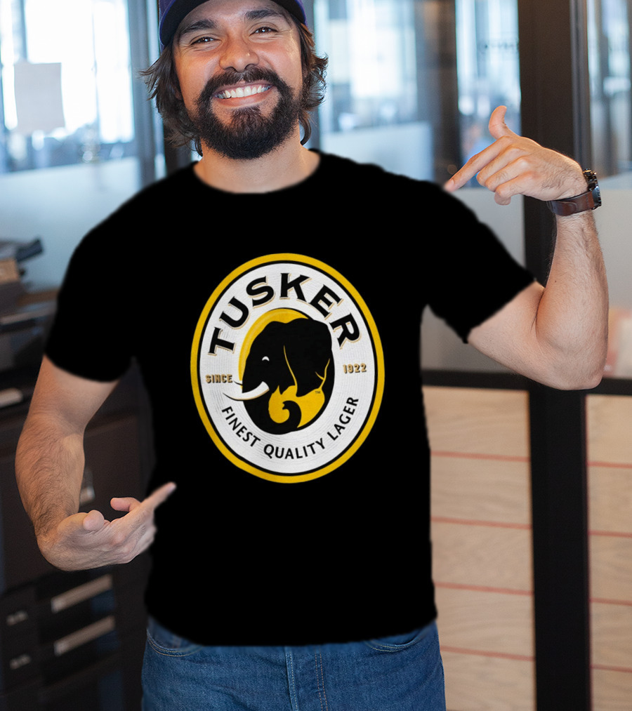 Tusker Elephant Finest Quality Lager Since 1922 T-Shirt