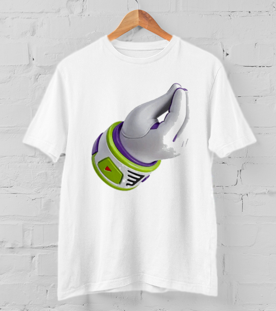 Buzz's Italian Hand Gesture Spacesuit Sleeve T-Shirt