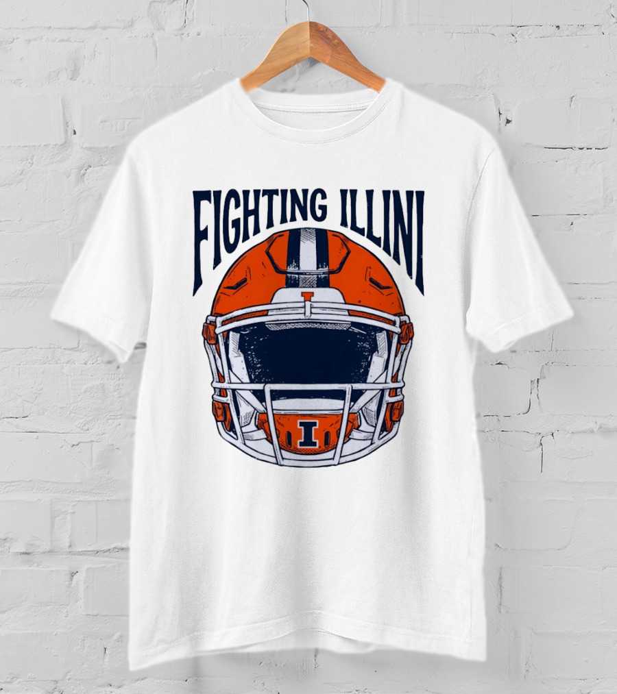 Fighting Illini Football Helmet Illinois T-Shirt