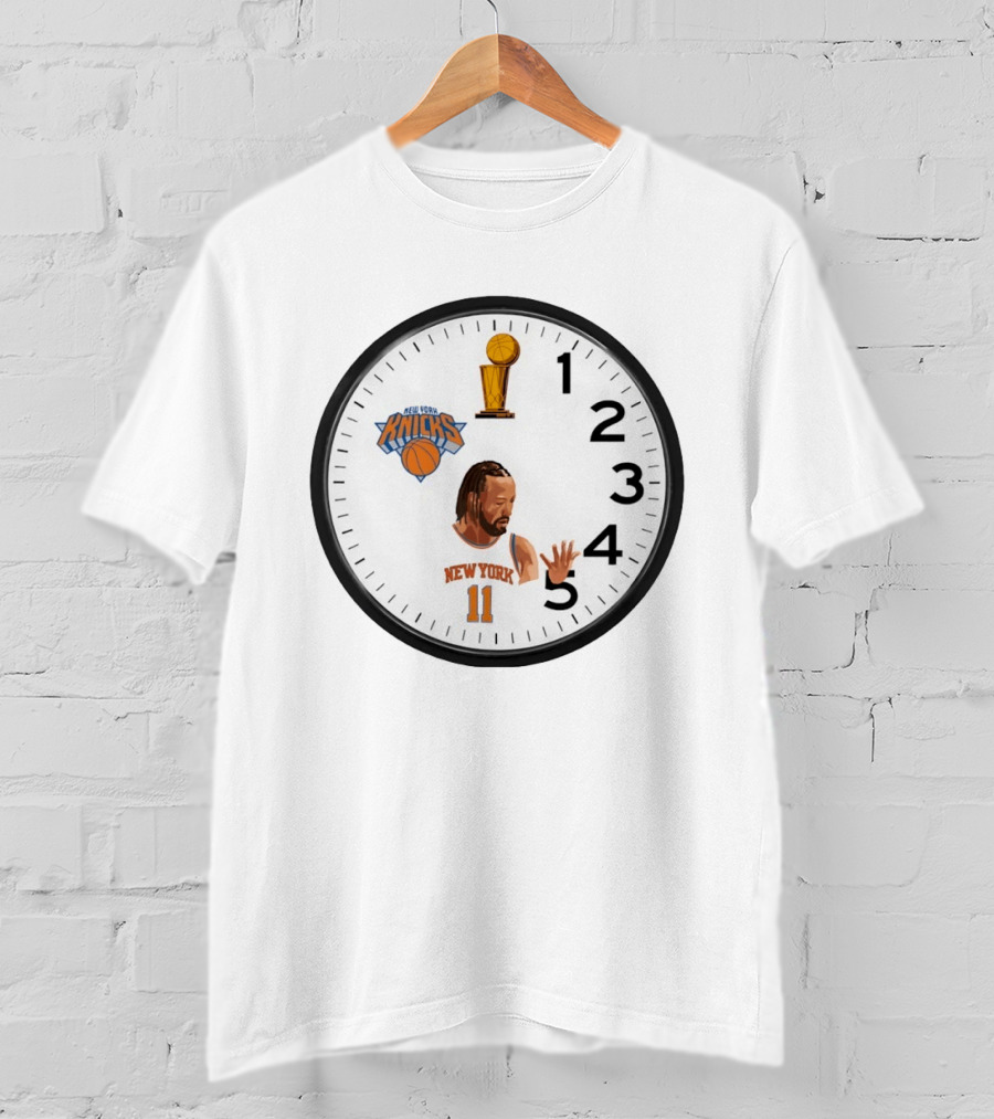 Knicks In 5 Jalen Brunson New York Time Basketball Trophy T-Shirt