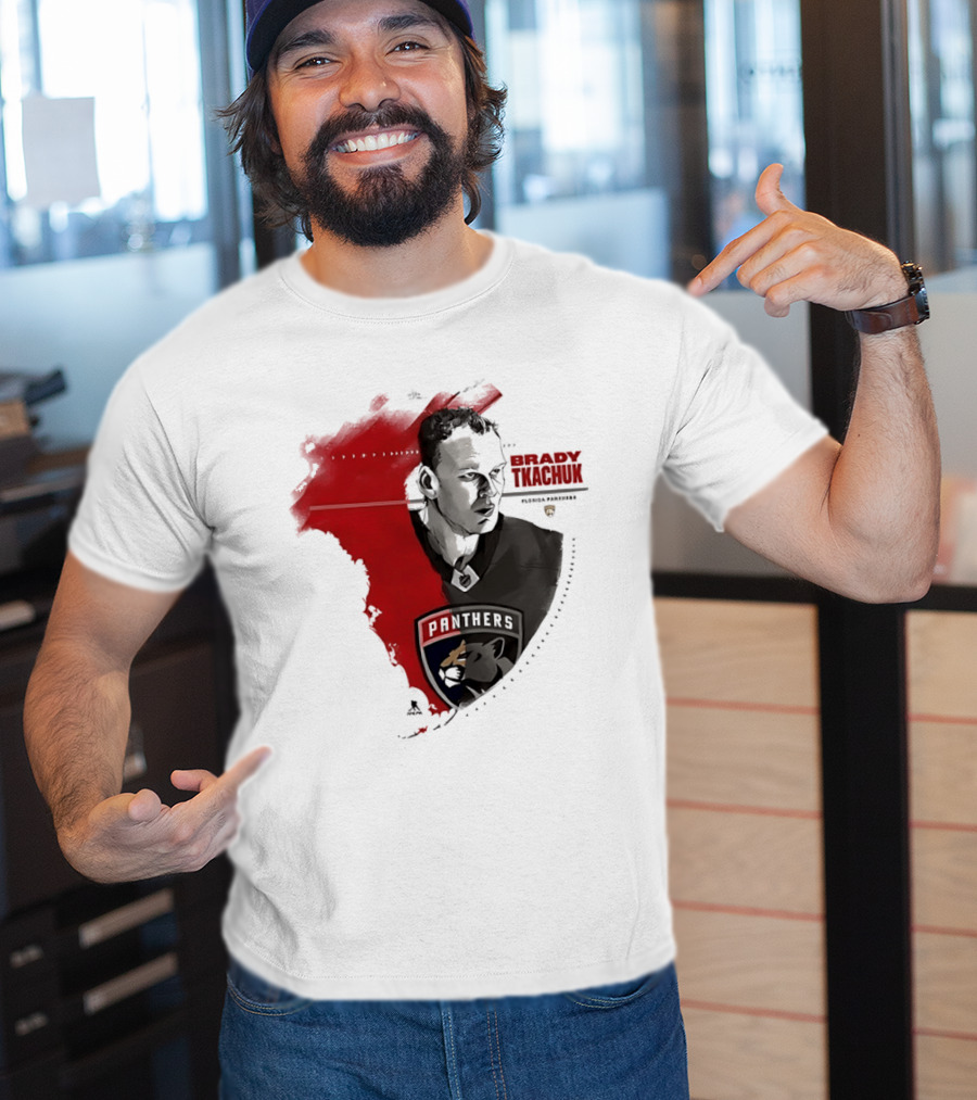 Florida Panthers Brady Tkachuk Portrait State Of Florida T-Shirt