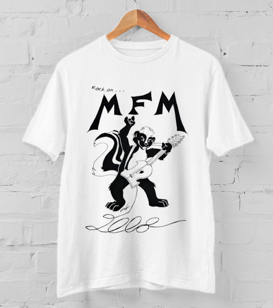 Rock On MFM 2008 Skunk Guitar T-Shirt
