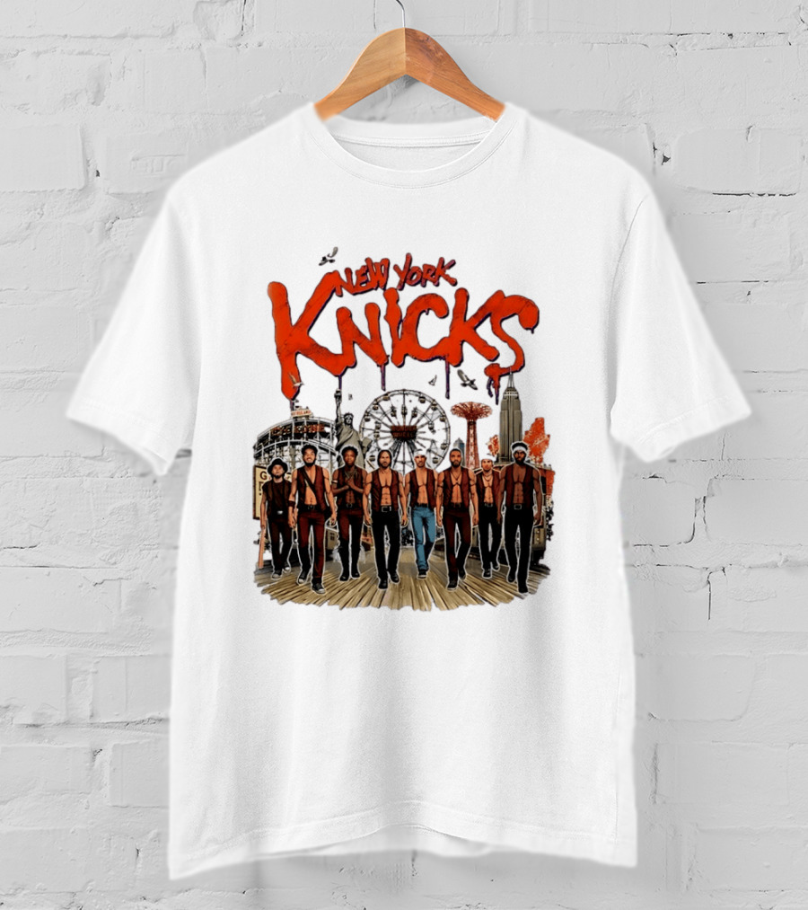 New York Knicks The Warriors Coney Island Gang Ferris Wheel Empire State Building T-Shirt