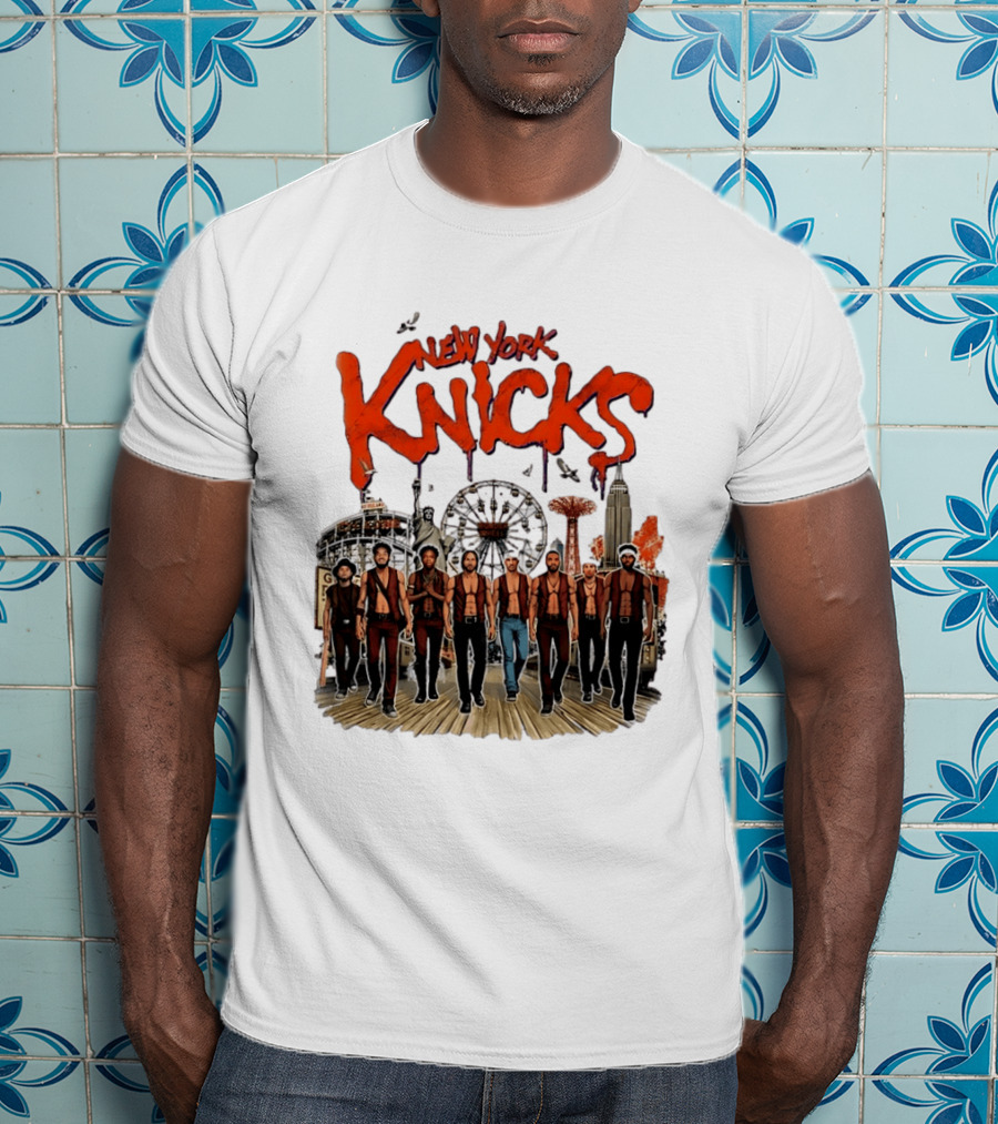New York Knicks The Warriors Coney Island Gang Ferris Wheel Empire State Building T-Shirt