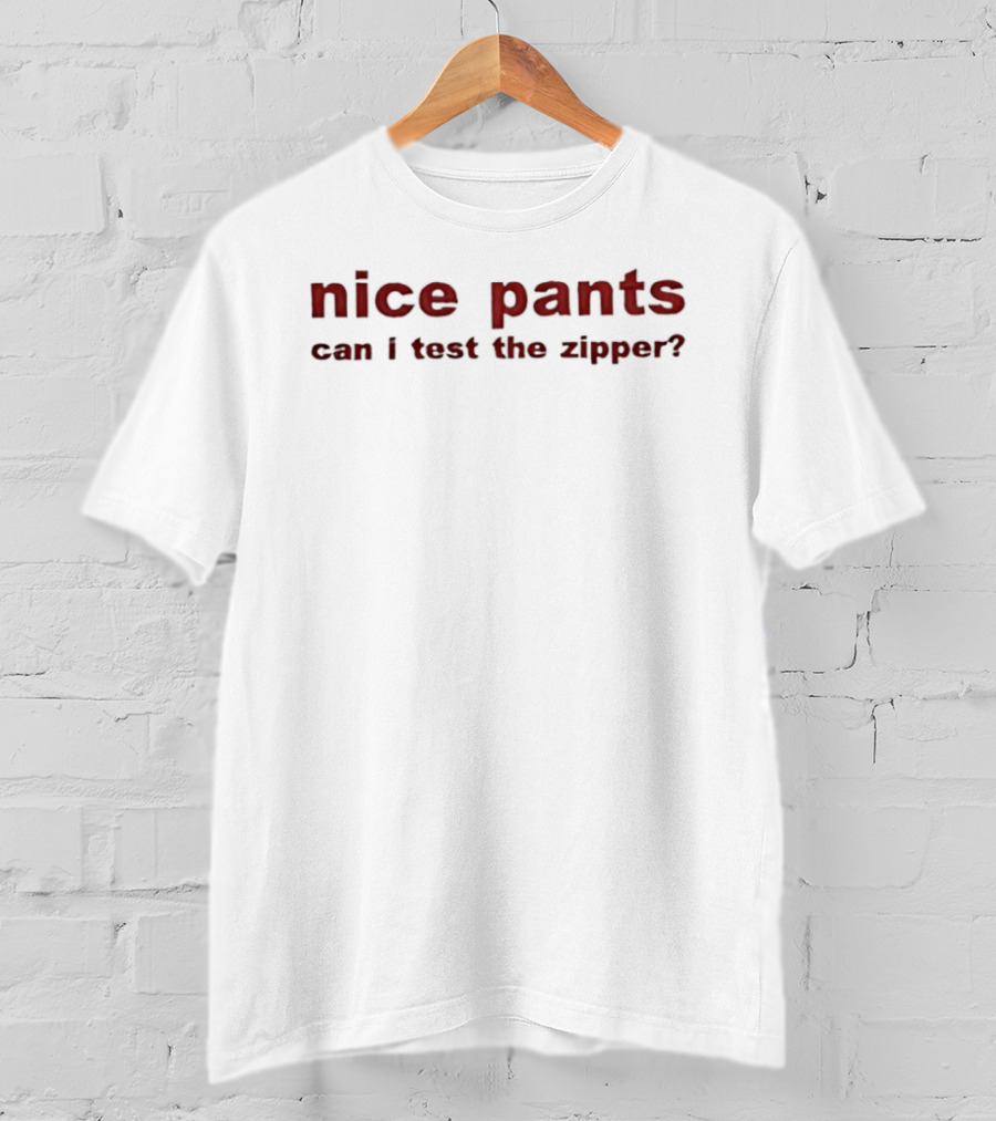 Nice Pants Can I Test The Zipper T-Shirt