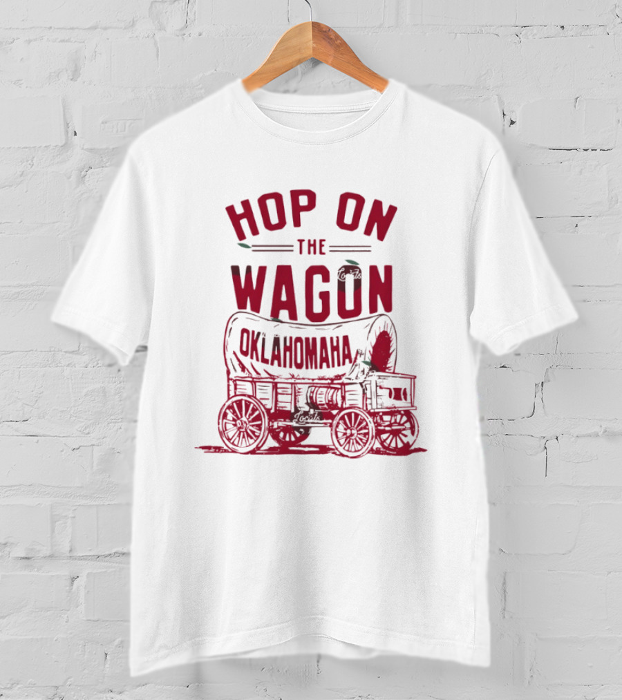 Oklahoma Sooners Baseball 2026 NCAA Hop On The Wagon Oklahomaha T-Shirt
